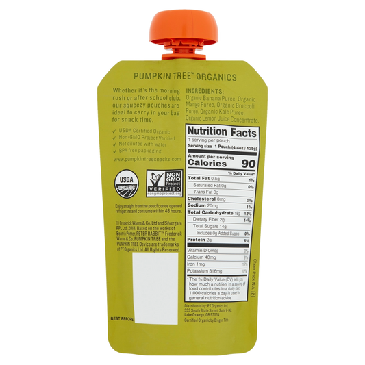 Peter Rabbit Organics KalexBroccoli & Mango (10x4.4 OZ)