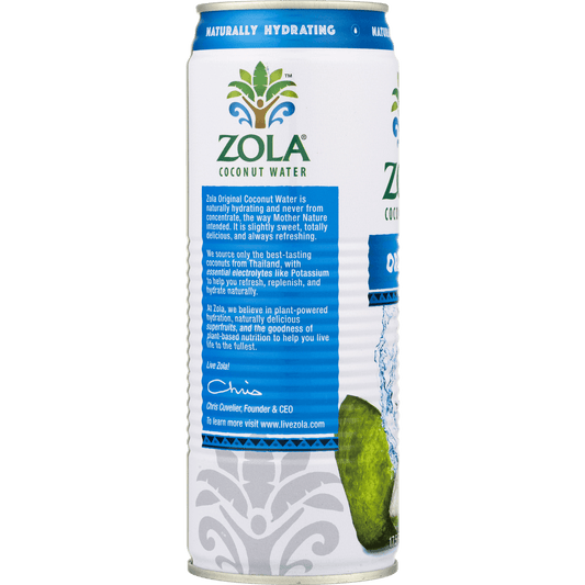 Zola Brazilian Fruits 100% Nat Coconut Water (12x17.5OZ )-4