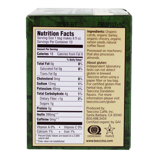 Teeccino French Roast Organi Roasted Herbal Tea (6x10BAG )