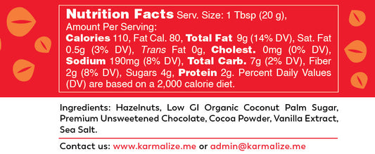 Raw, Vegan Chocolate Hazelnut butter - Freshly Made-1