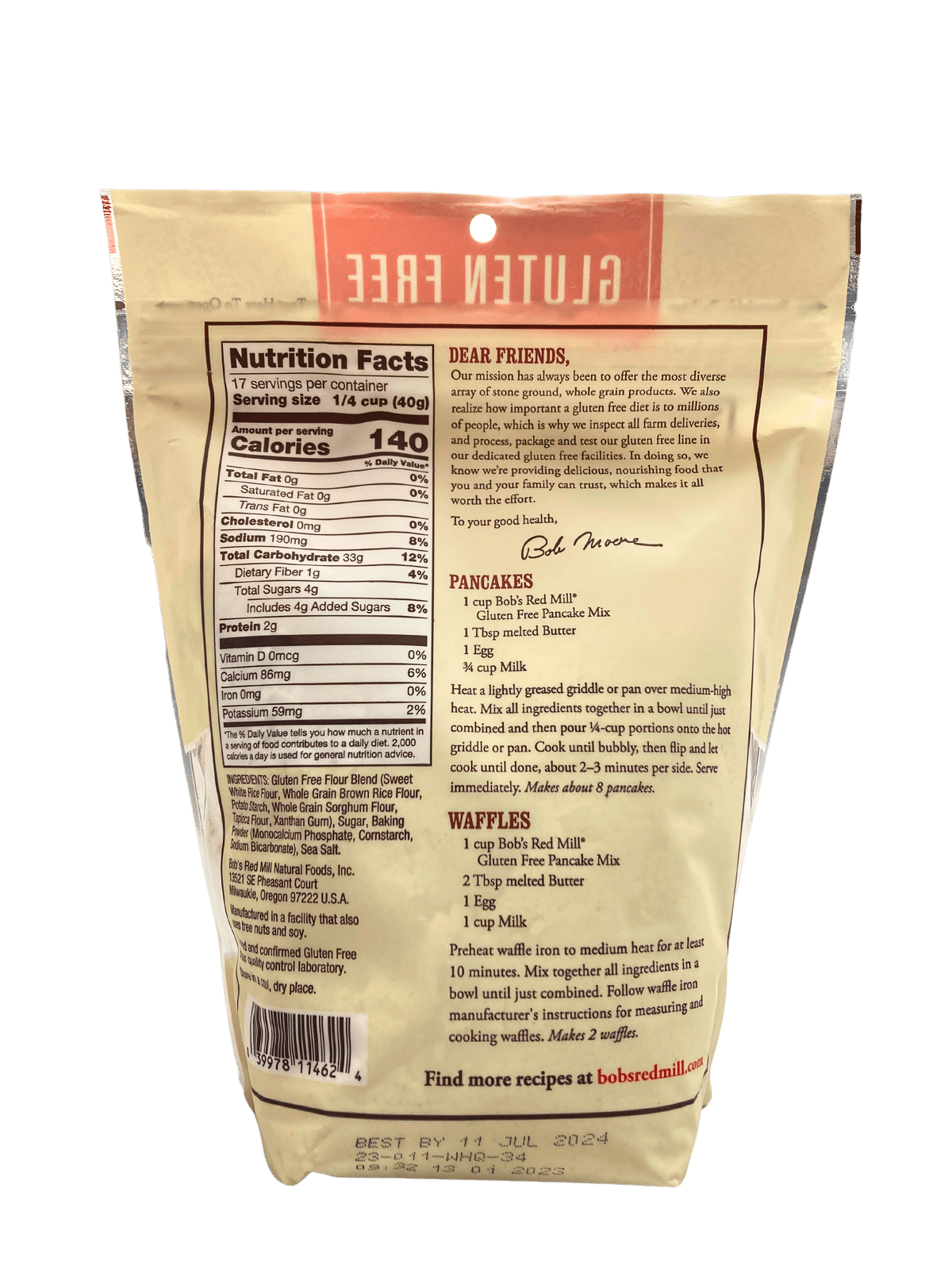 Bob's Red Mill Classic Gluten Free Pancake Mix - (24oz)