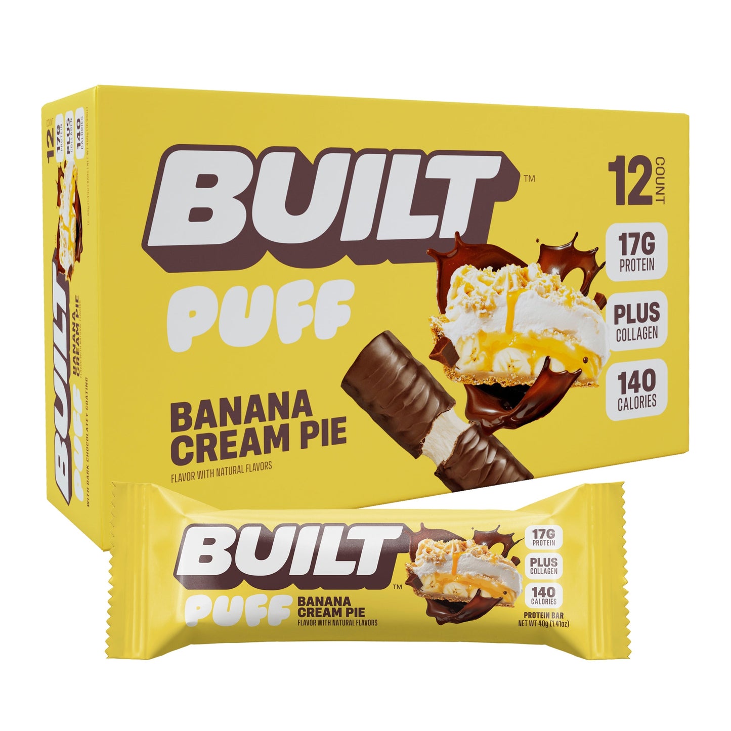 Banana Cream Pie Puff - BUILT Puff