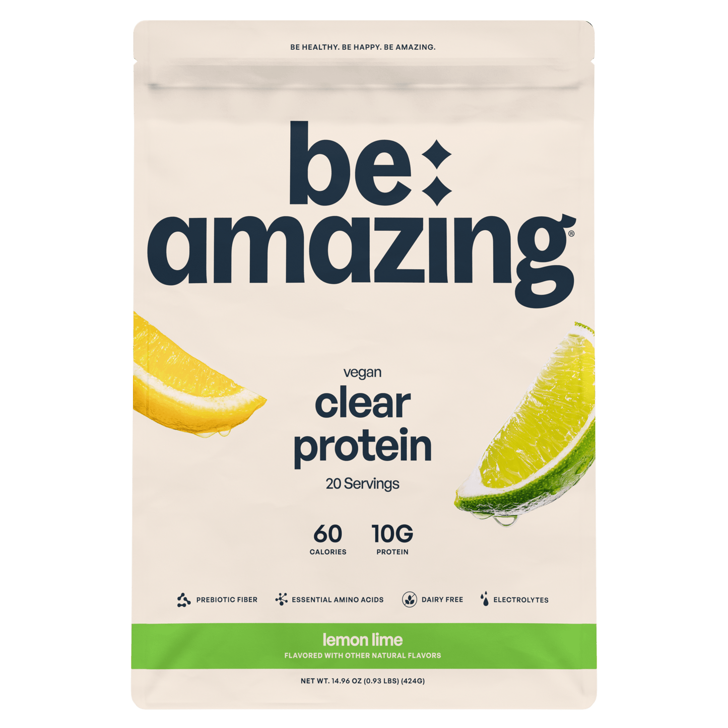 Be Amazing Clear Vegan Protein - (20 Servings) - Lemon Lime / 20 Servings - Vegan Protein