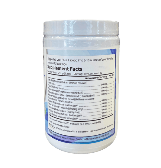 Vitality Mushroom SuperBlend Powder with Ashwagandha - Vitamins & Supplements