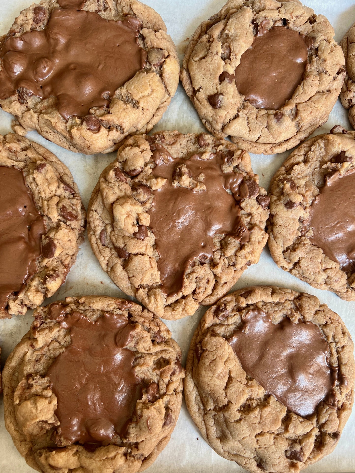 Let's Get Baked Artisans Desserts Brown Butter Nutella Chocolate Chip Cookies - Various Sizes
