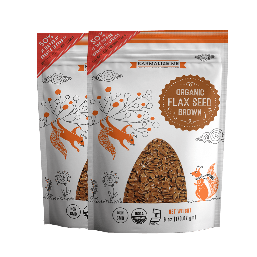 100% Organic Flax Seed (brown) - (Pack of 2)-0