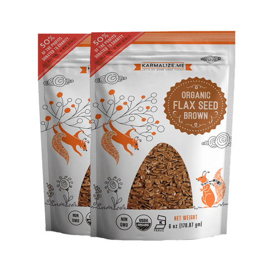 100% Organic Flax Seed (brown) - (Pack of 2)-0