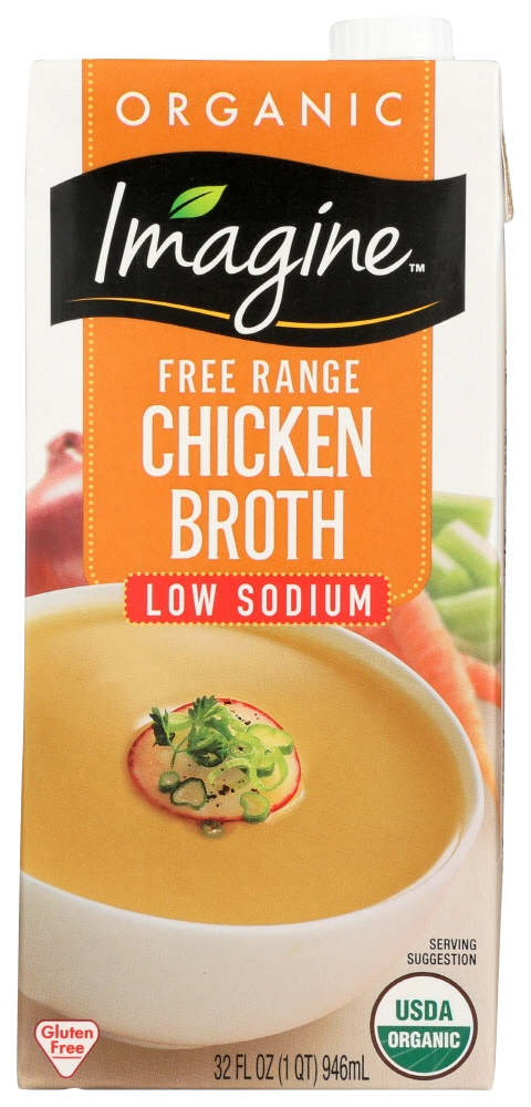 Imagine Free Range Chicken Broth Low Sodium (6x32oz)