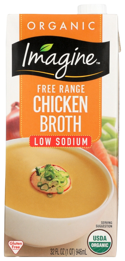 Imagine Free Range Chicken Broth Low Sodium (6x32oz)