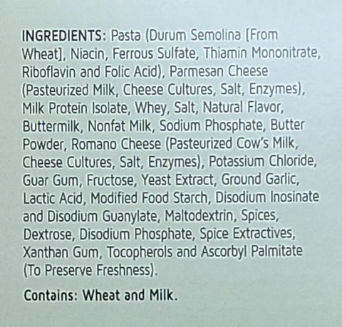 Creamy Alfredo Pasta Ingredients