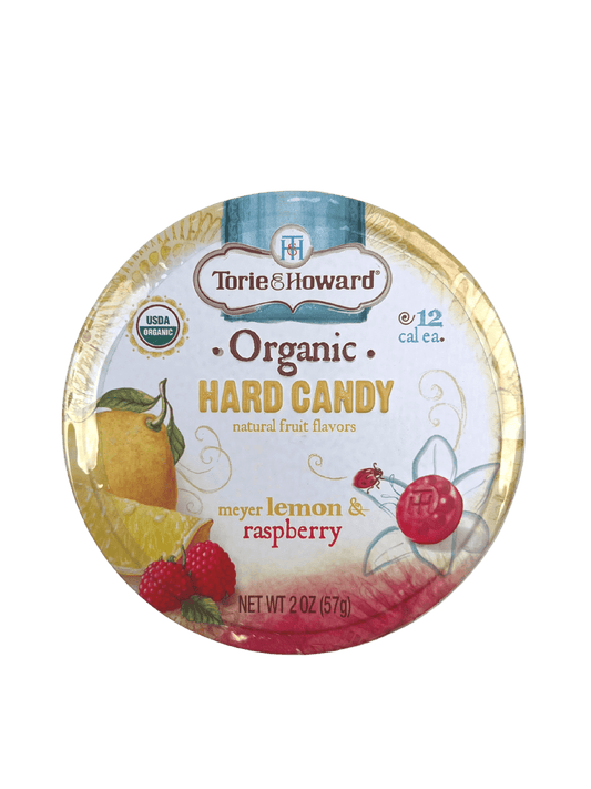 Torie & Howard Organic Hard Candy - Myer Lemon & Raspberry Flavor - (2oz)