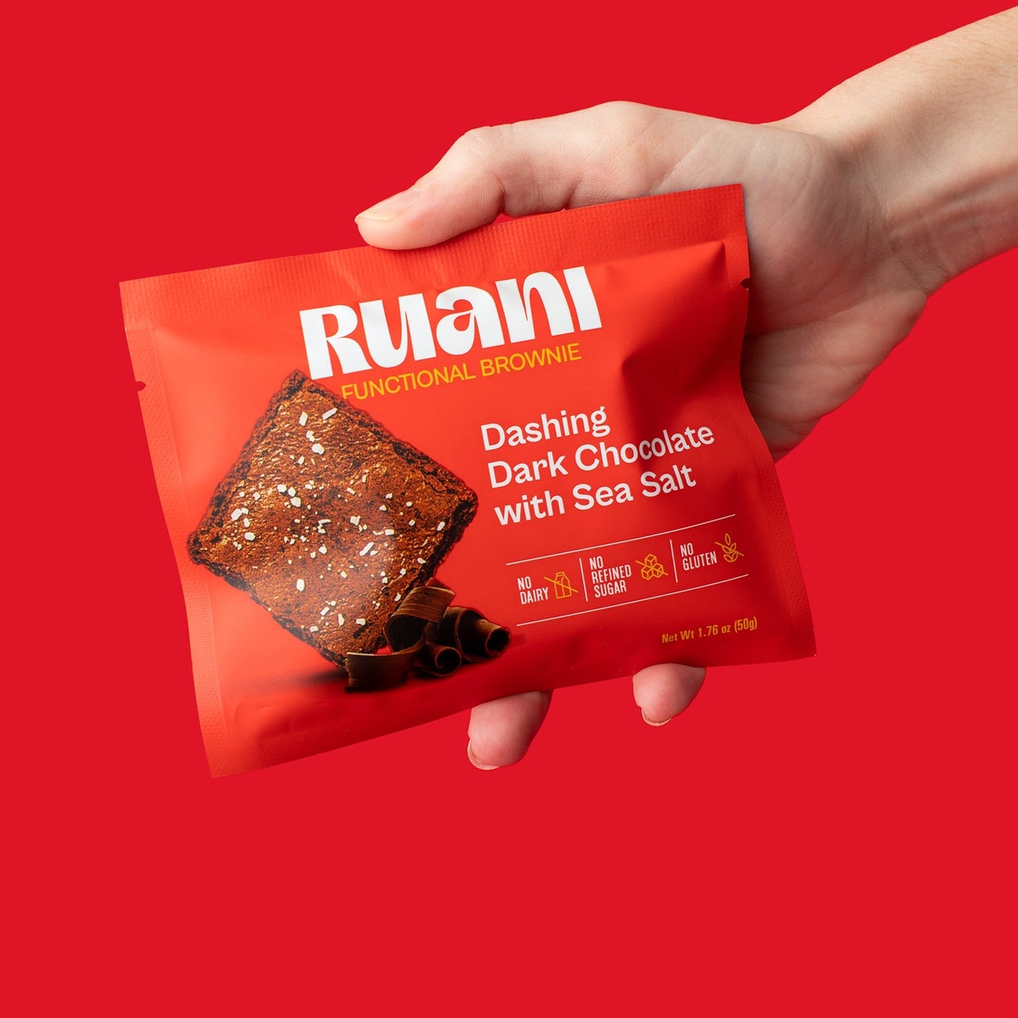 6 pack Dashing Dark Chocolate Brownie with sea salt - Brownie