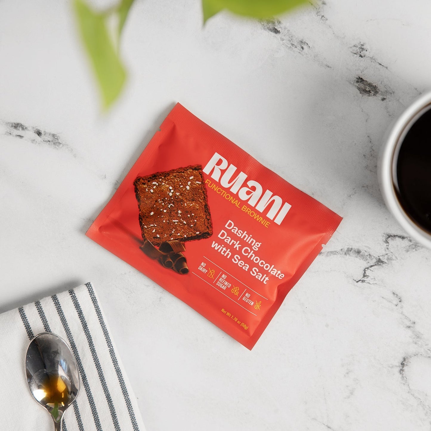 6 pack Dashing Dark Chocolate Brownie with sea salt - Brownie