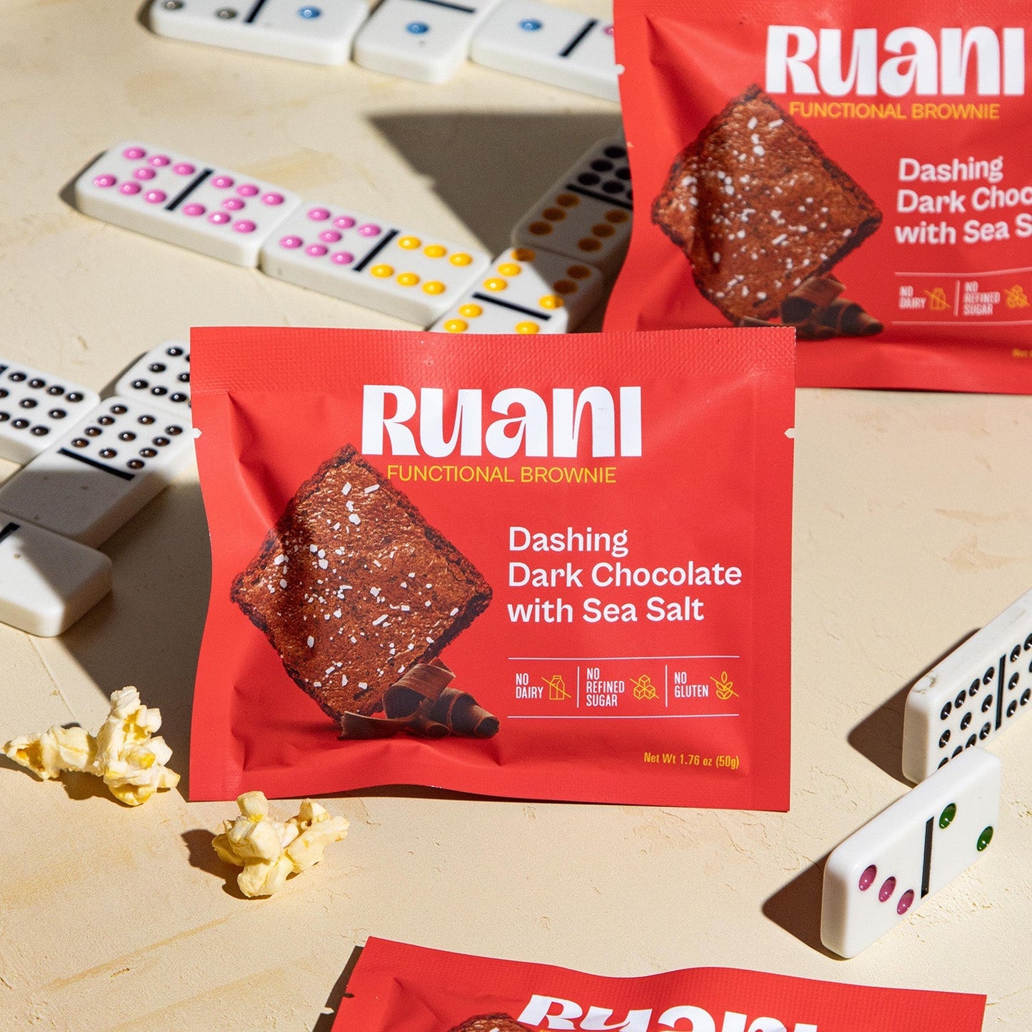 6 pack Dashing Dark Chocolate Brownie with sea salt - Brownie