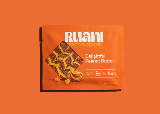 6 pack Delightful Peanut Butter Brownie - Brownie