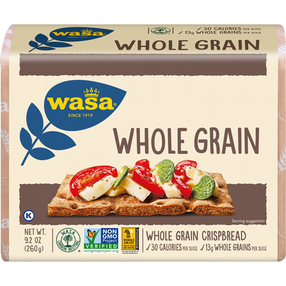 WASA Whole Grain Crisp Bread ( 12 packs X 9.2 OZ)
