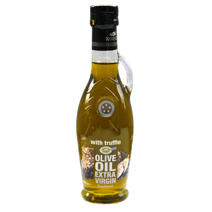 KORVEL Greek Extra Virgin Olive Oil with Truffle-flavored, Amphora 8.45 fl oz (250ml) - 2 pack