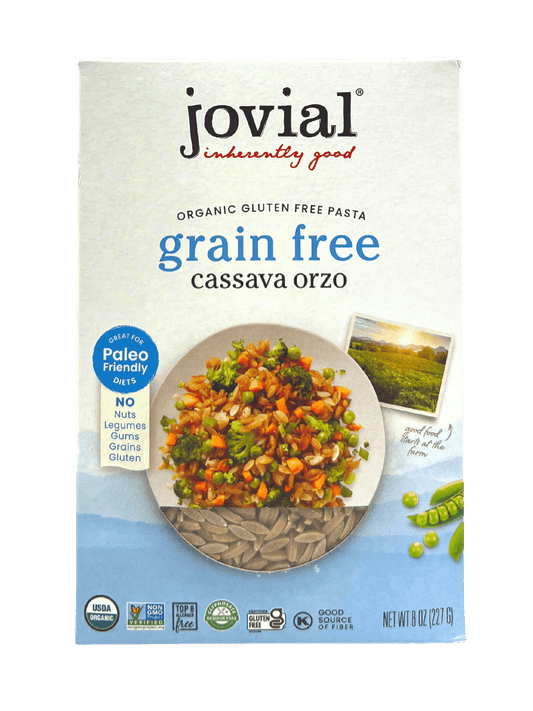 Jovial Organic Cassava Orzo, Cassava - Gluten-Free & Grain-Free - (8oz)