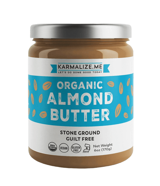 Karmalize.Me Stone-Ground Organic Almond Butter  - 6 oz