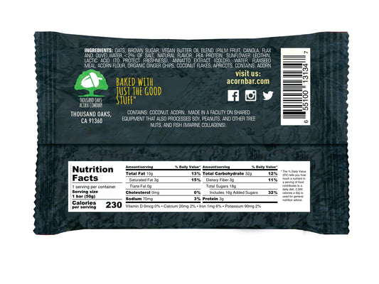 AcornBar - Purely Vegan, Dairy-Free & Gluten-Free Gourmet Snack Bars