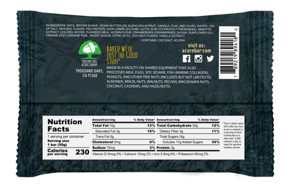 AcornBar Gluten-Free Gourmet Snack Bars Variety Trial Pack - (Various Size Packs)