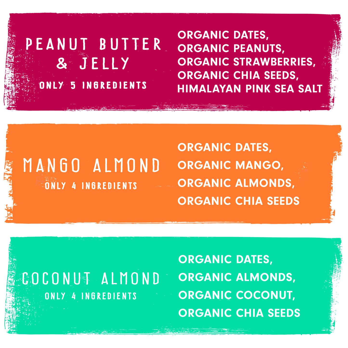 Jonesbar Fruit Lovers Variety Pack - Box of 12