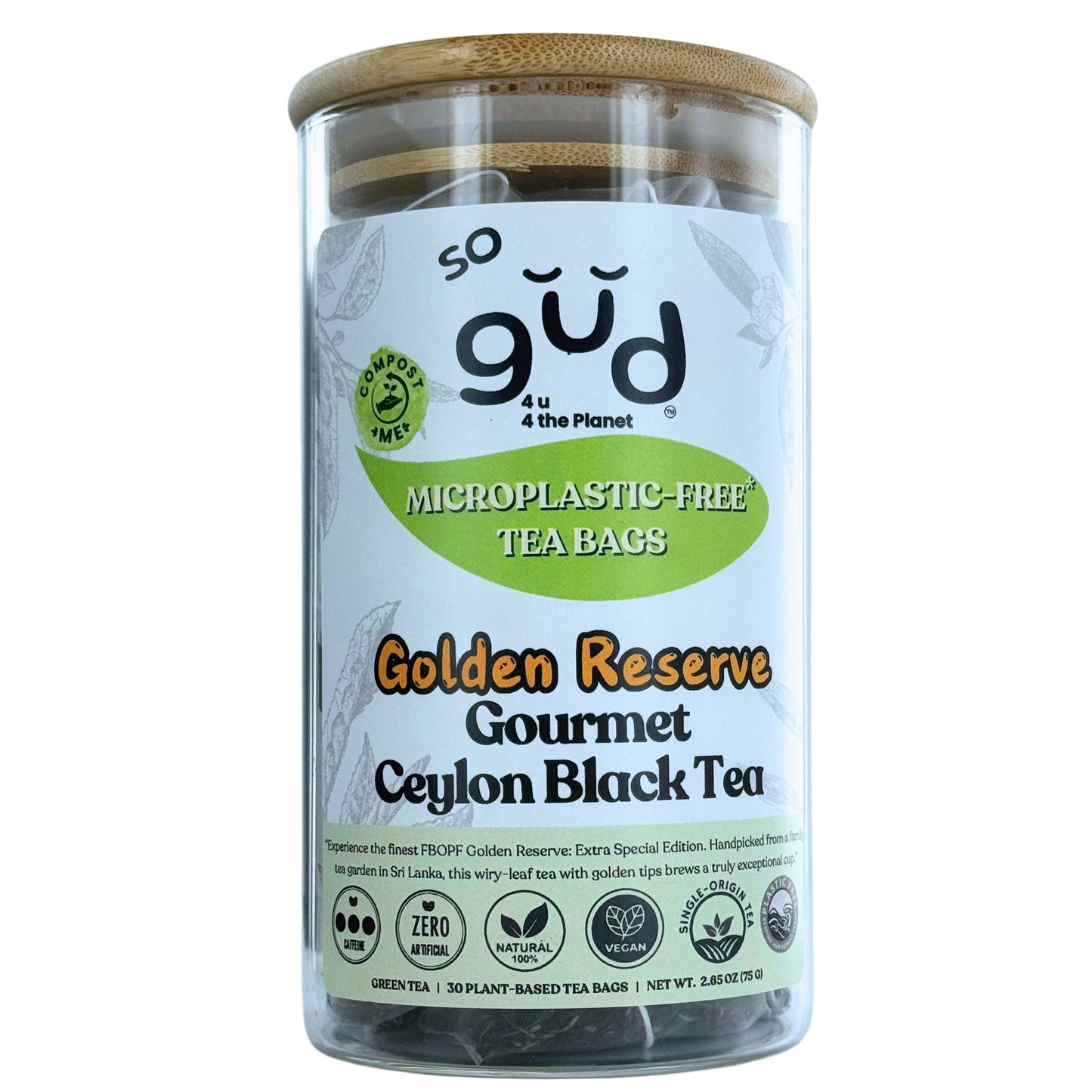 Golden Reserve Black Tea | Plant-based Tea Bags