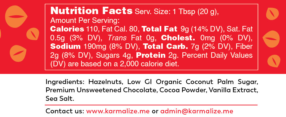 Raw, Vegan Chocolate Hazelnut butter -  Freshly Made-1