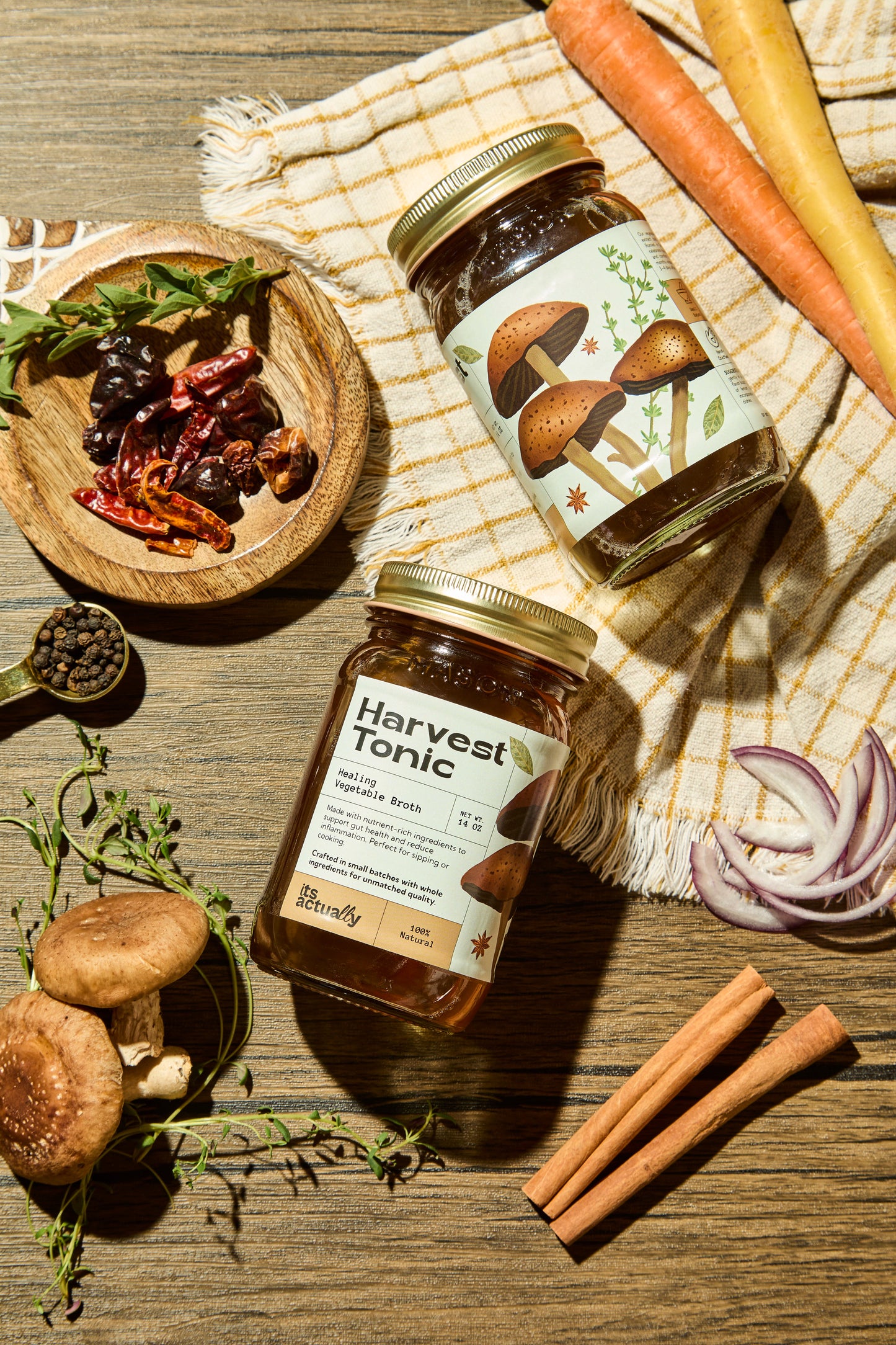 Harvest Tonic Healing Vegetable Broth - (3pack of 12oz jars)
