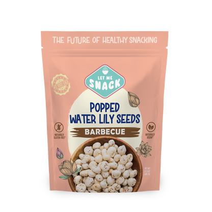 Let Me Snack Brand Popped Water Lily Seeds - Barbecue Flavor - 0.88oz or 2.11oz