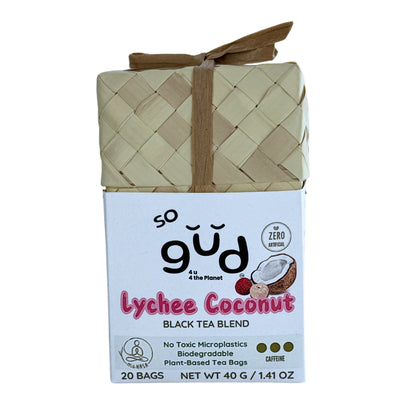 So Gud Lychee Coconut Black Tea | Plant-based Tea Bags - (Various Count Boxes)