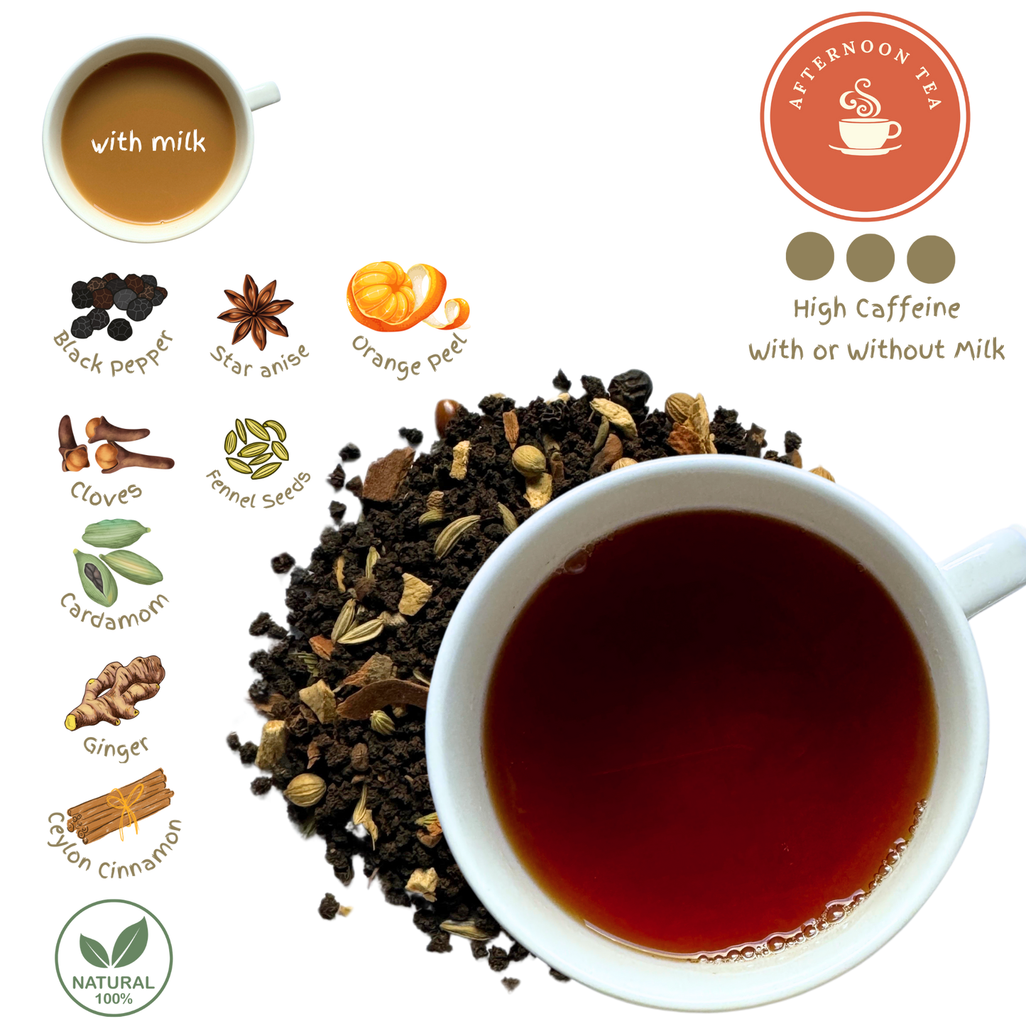Masala Assam Black Tiger Chai Loose Leaf Tea