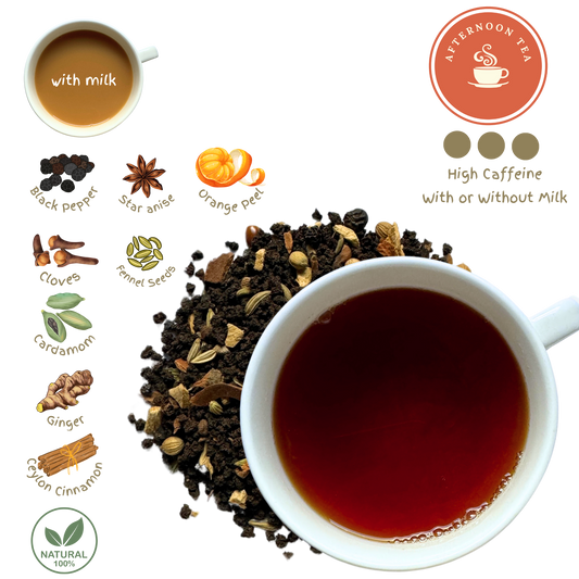 Masala Assam Black Tiger Chai Loose Leaf Tea