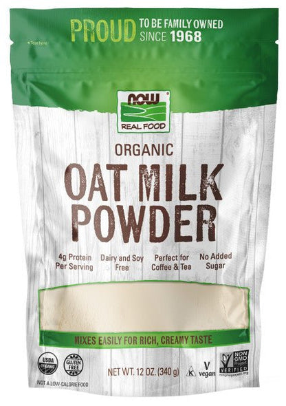 Now Real Foods Organic Oat Milk Powder, Organic - (12oz)