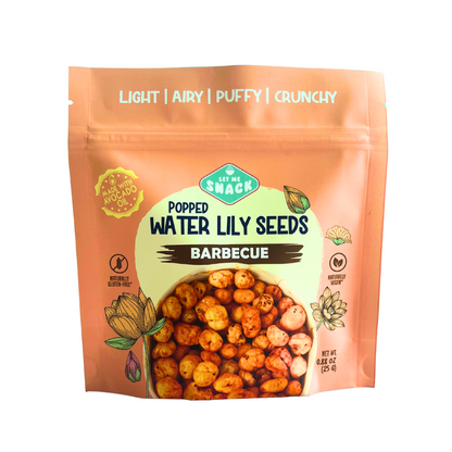 Let Me Snack Brand Popped Water Lily Seeds - Barbecue Flavor - 0.88oz or 2.11oz