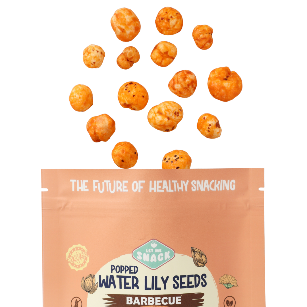 Let Me Snack Brand Popped Water Lily Seeds - Barbecue Flavor - 0.88oz or 2.11oz