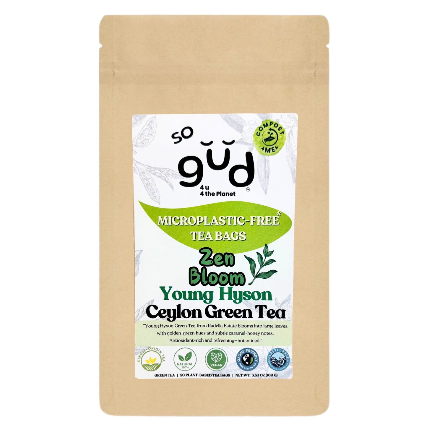 Zen Bloom Green Tea | Plant-based Tea Bags