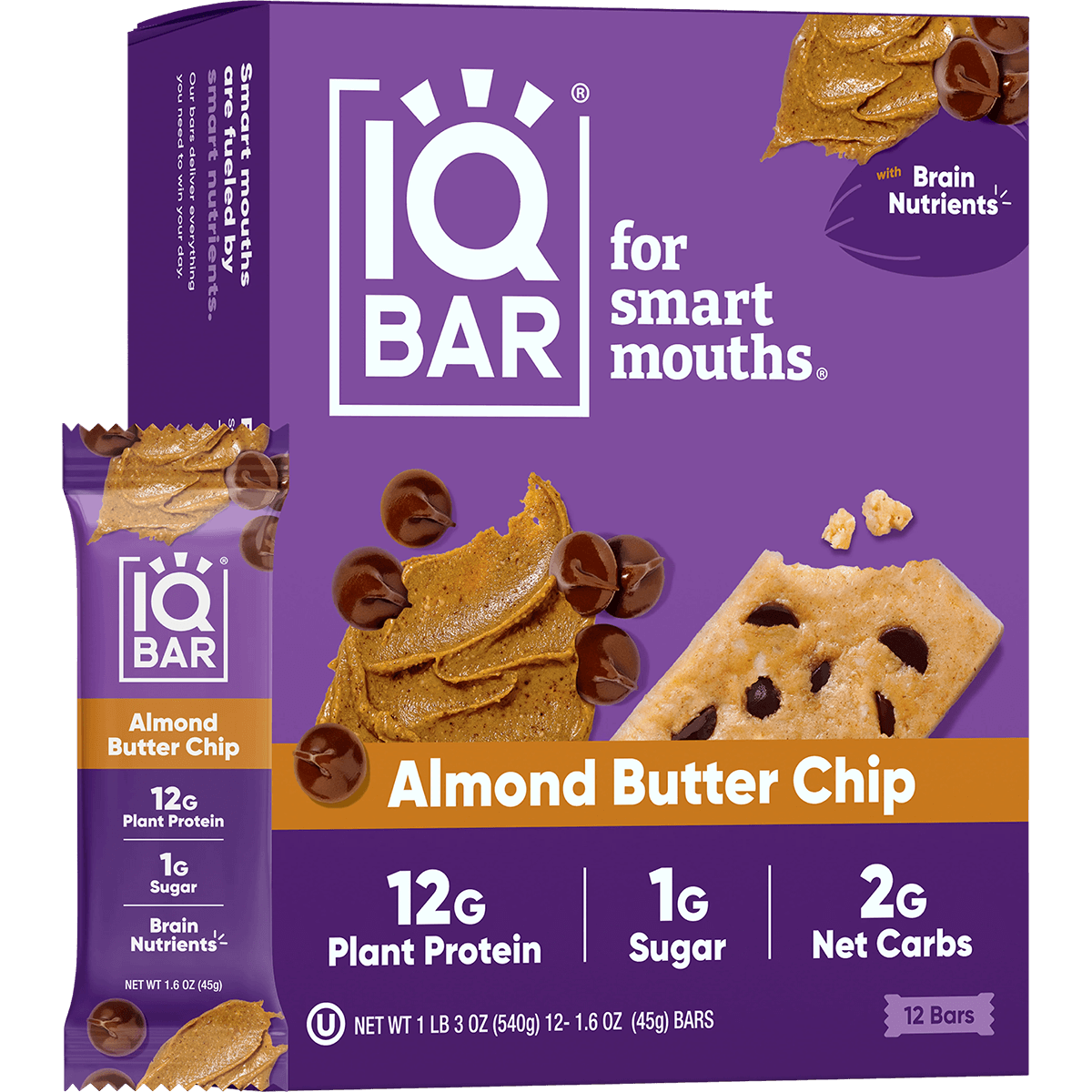 Almond Butter Chip (12 Bars) - 12 Bars - Bars