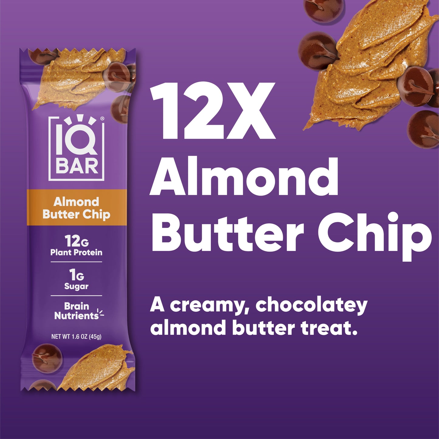 Almond Butter Chip (12 Bars) - 12 Bars - Bars