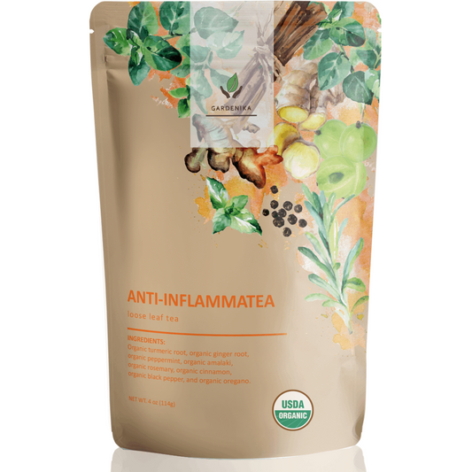 Anti-Inflammatory Loose Tea Daily Comfort & Wellness Support - Ayurvedic Blend with Turmeric - Ginger & Cinnamon