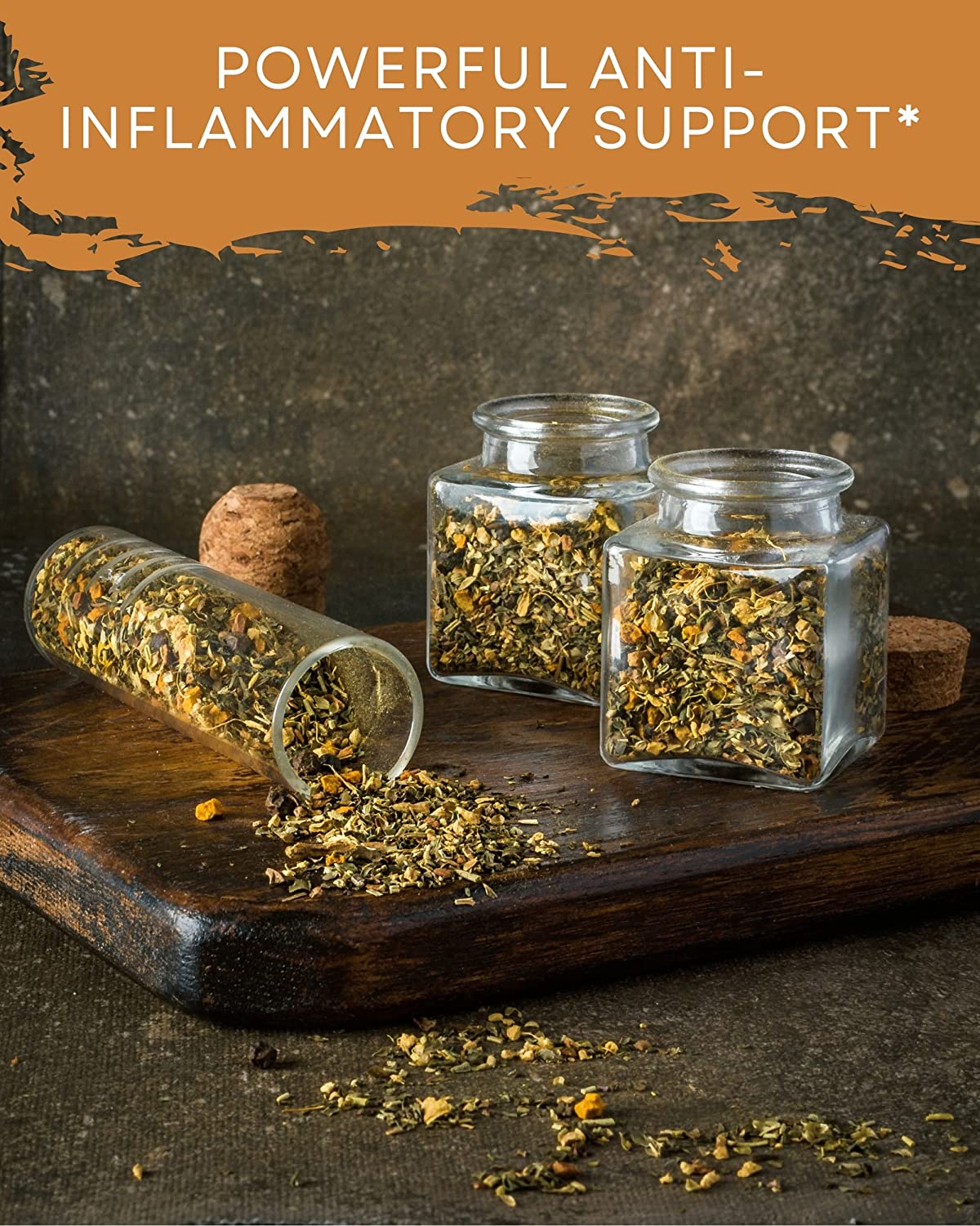Anti-Inflammatory Loose Tea Daily Comfort & Wellness Support - Ayurvedic Blend with Turmeric - Ginger & Cinnamon