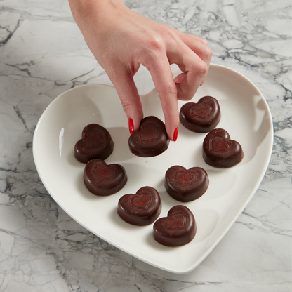 B.T.R. Nation Dark Chocolate Hazelnut Butter Hearts (3 Bags @ 3.17oz each) - Chocolate