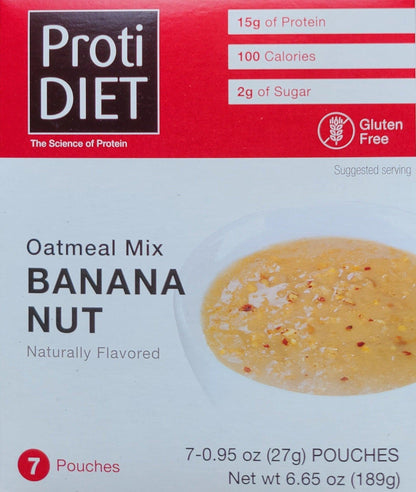 Banana Nut Oatmeal - ProtiDiet - Foods