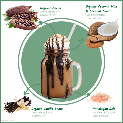 Bare Life Frozen Hot Cocoa Mix | Gourmet Frappe | Dairy Free Gluten Free Vegan Organic - Hot Chocolate