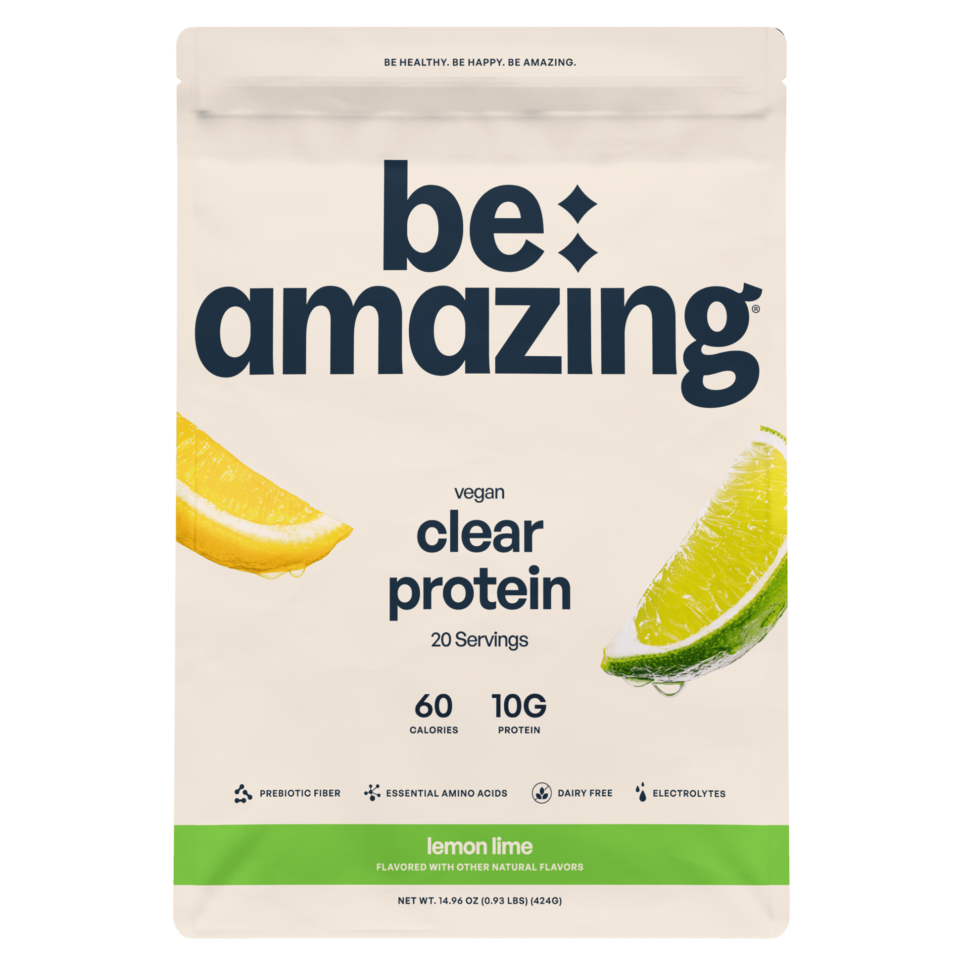 Be Amazing Clear Vegan Protein - (20 Servings) - Lemon Lime / 20 Servings - Vegan Protein