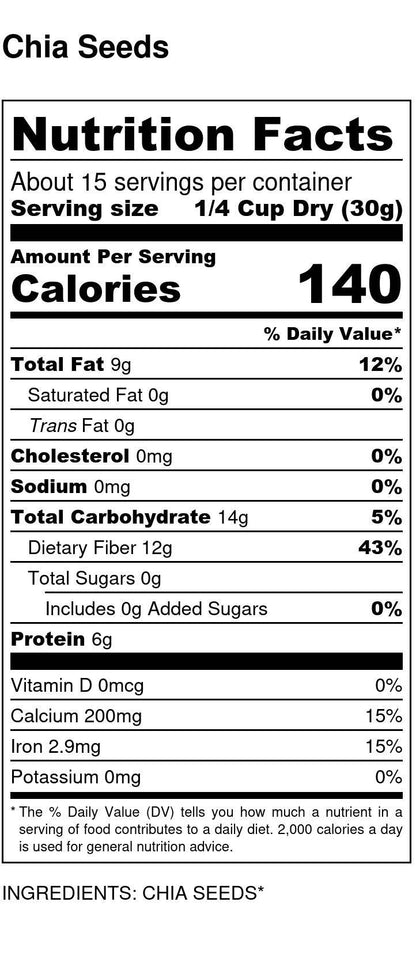 Chia Seeds Organic - Seeds