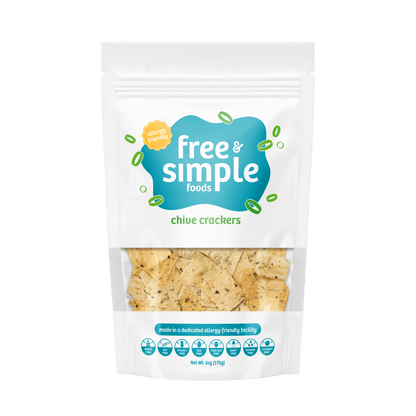Free & Simple Foods Chive Crackers - 6oz