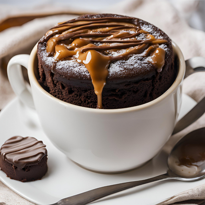 Chocolate Caramel Mug Cake - Foods