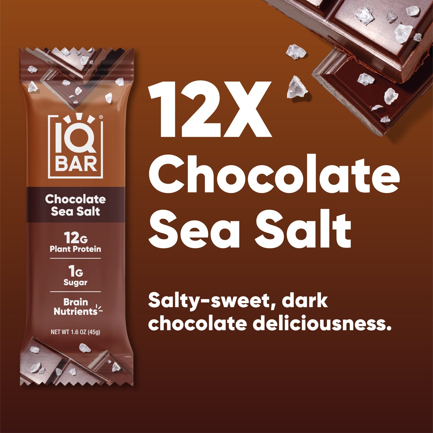 Chocolate Sea Salt (12 Bars) - 12 Bars - Bars