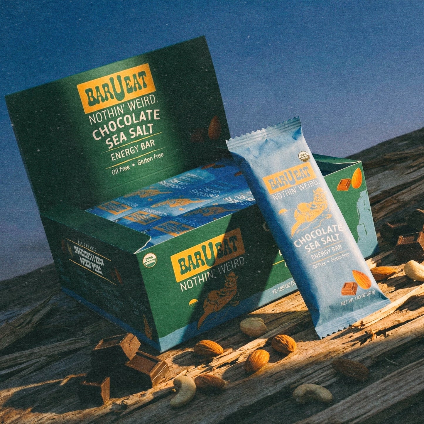 Chocolate Sea Salt BOX - 12 Bar Box - Bars